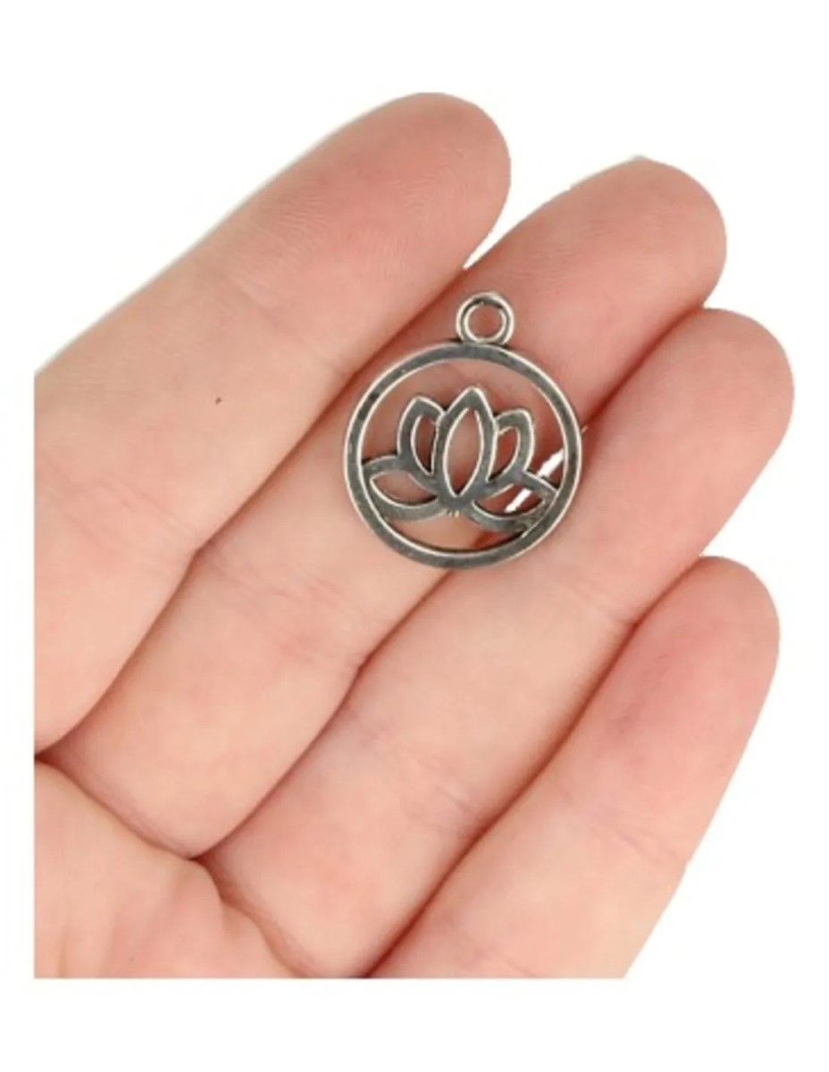 Lotus bedel / hanger - Afbeelding 3